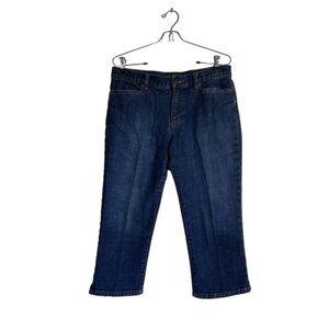 Lauren Ralph Lauren Women's Classic Midcalf Dark Wash Capri Jeans - Sz 8
